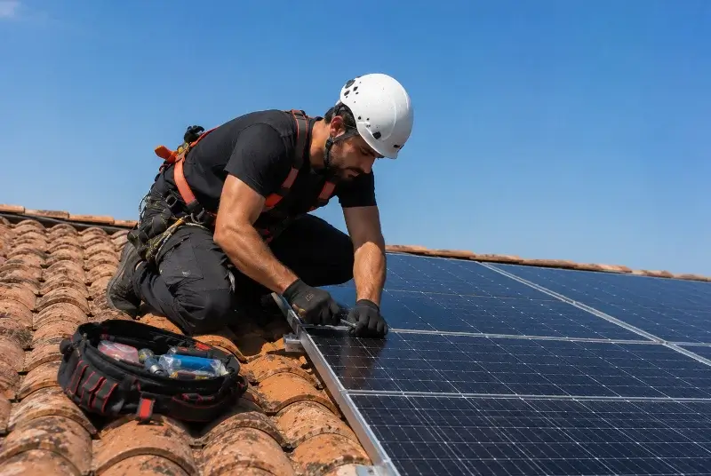 Maintenance et monitoring de panneaux solaires à Romeyer